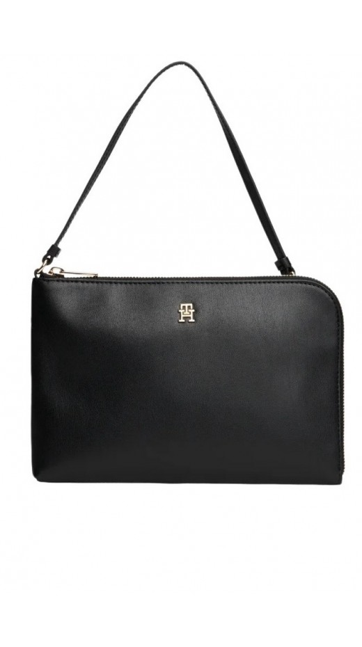 TOMMY HILFIGER ICON WRISTLET POUCH ΤΣΑΝΤΑ ΓΥΝΑΙΚΕΙΑ BLACK