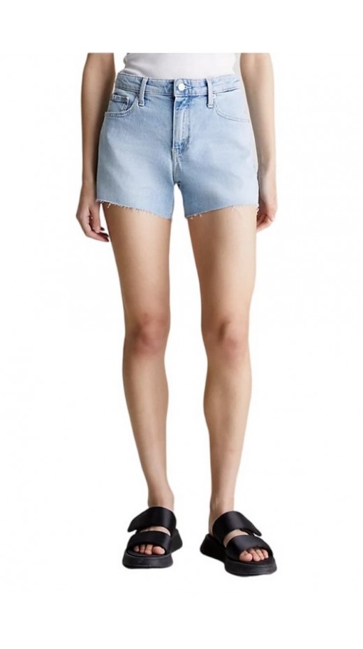 CALVIN KLEIN JEANS MID RISE SHORT ΣΟΡΤΣ ΓΥΝΑΙΚΕΙΟ DENIM LIGHT