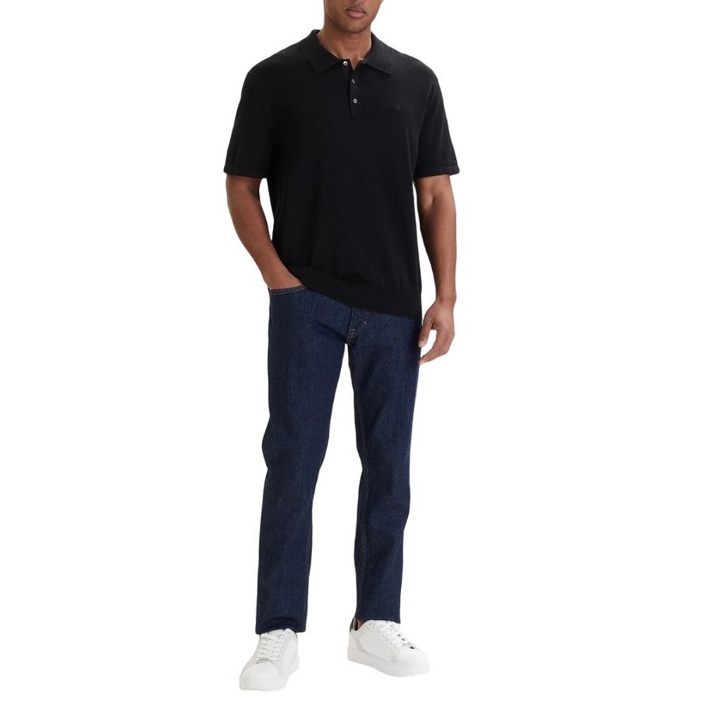 CALVIN KLEIN SUPIMA COTTON POLO 14GG ΜΠΛΟΥΖΑ ΑΝΔΡΙΚΗ BLACK