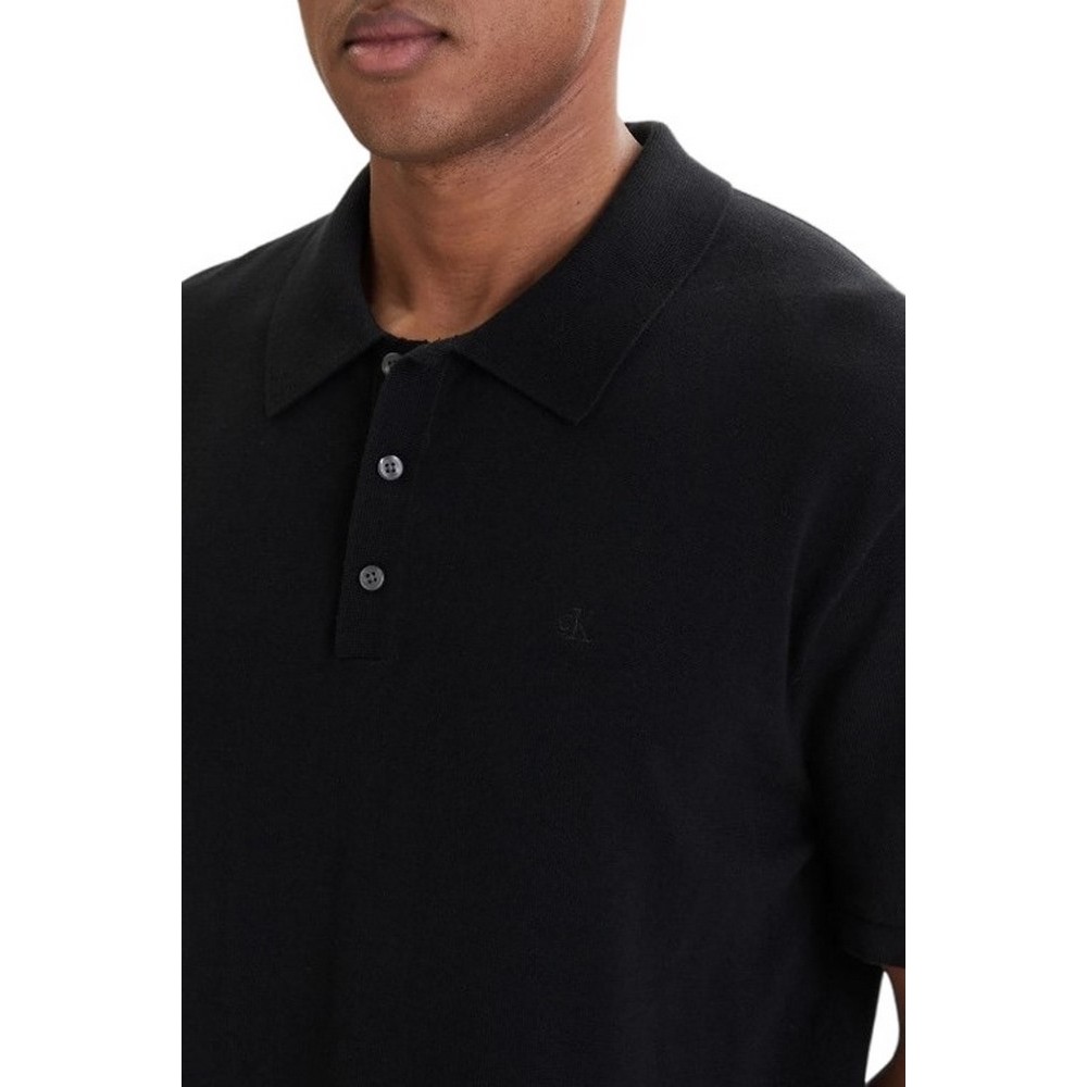 CALVIN KLEIN SUPIMA COTTON POLO 14GG ΜΠΛΟΥΖΑ ΑΝΔΡΙΚΗ BLACK
