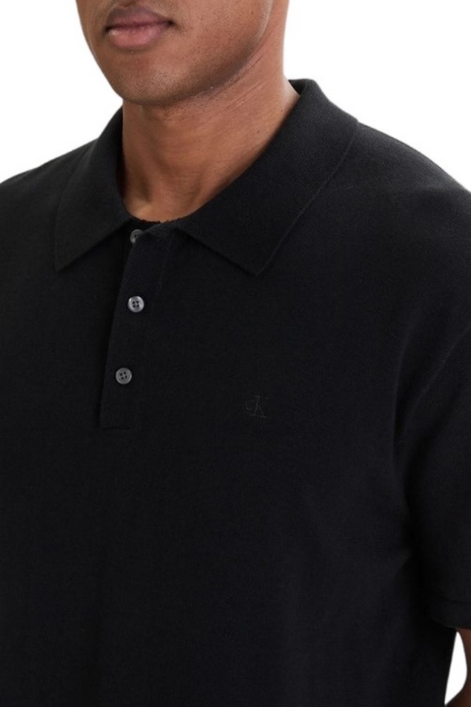 CALVIN KLEIN SUPIMA COTTON POLO 14GG ΜΠΛΟΥΖΑ ΑΝΔΡΙΚΗ BLACK