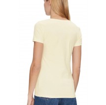 GUESS SS VN MINI TRIANGLE TEE T-SHIRT ΜΠΛΟΥΖΑ ΓΥΝΑΙΚΕΙΑ YELLOW