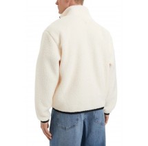TOMMY JEANS RLX BADGE ZIP-THRU TEDDY EXT ΖΑΚΕΤΑ ΑΝΔΡΙΚΗ CREAMY WHITE