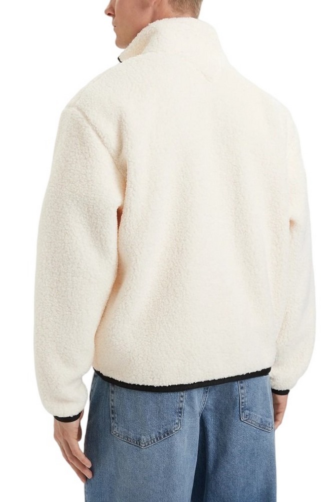 TOMMY JEANS RLX BADGE ZIP-THRU TEDDY EXT ΖΑΚΕΤΑ ΑΝΔΡΙΚΗ CREAMY WHITE