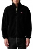 TOMMY JEANS RLX BADGE ZIP-THRU TEDDY EXT ΖΑΚΕΤΑ ΑΝΔΡΙΚΗ BLACK