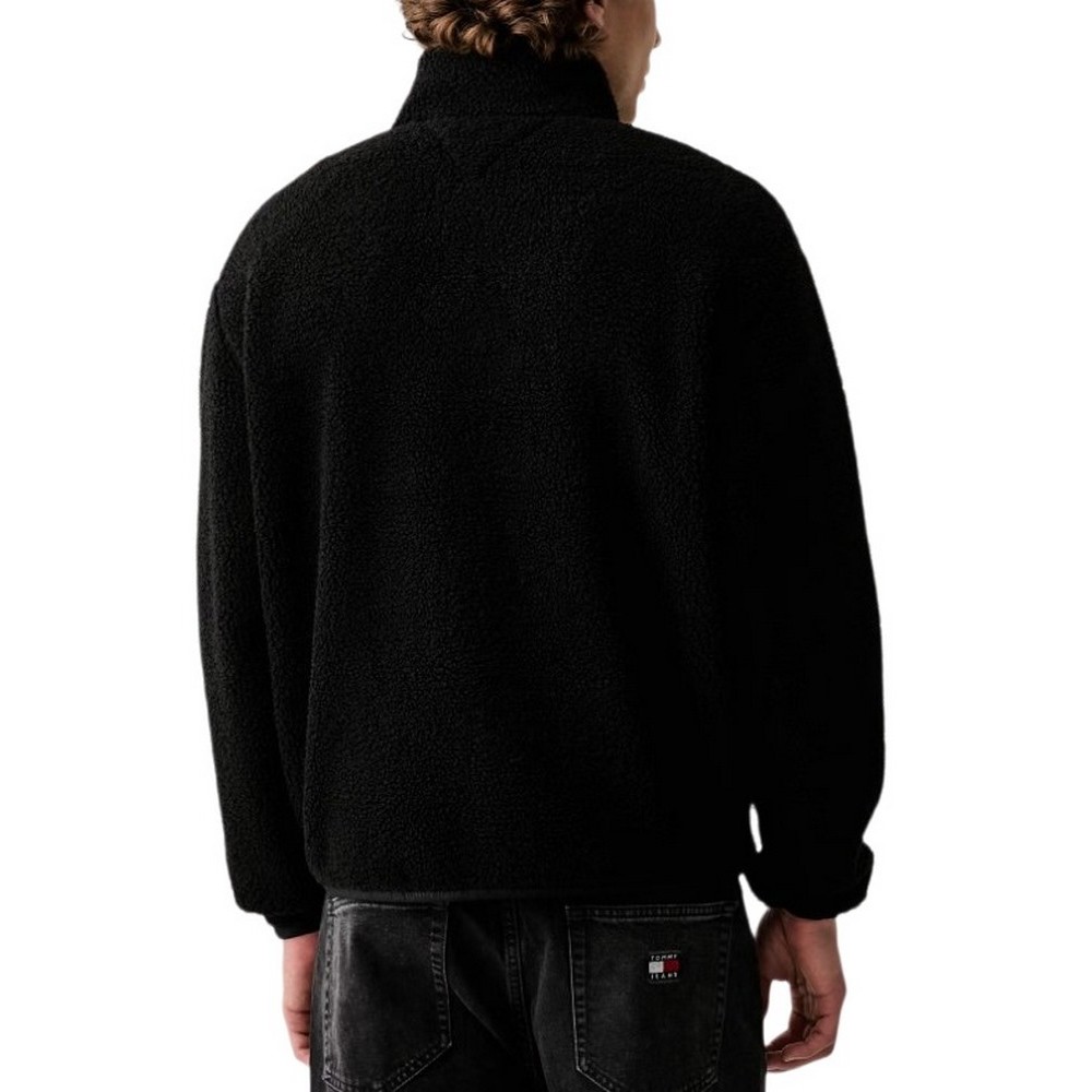 TOMMY JEANS RLX BADGE ZIP-THRU TEDDY EXT ΖΑΚΕΤΑ ΑΝΔΡΙΚΗ BLACK