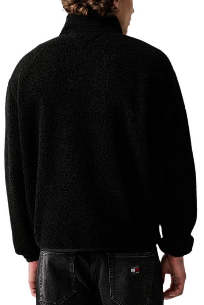 TOMMY JEANS RLX BADGE ZIP-THRU TEDDY EXT ΖΑΚΕΤΑ ΑΝΔΡΙΚΗ BLACK