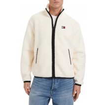 TOMMY JEANS RLX BADGE ZIP-THRU TEDDY EXT ΖΑΚΕΤΑ ΑΝΔΡΙΚΗ CREAMY WHITE