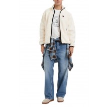 TOMMY JEANS RLX BADGE ZIP-THRU TEDDY EXT ΖΑΚΕΤΑ ΑΝΔΡΙΚΗ CREAMY WHITE