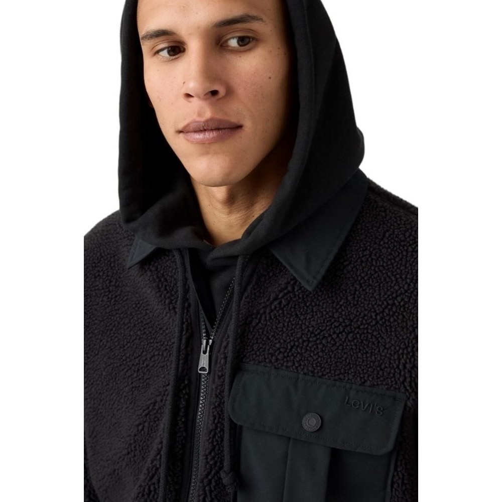 LEVIS® JOONIE SHERPA JACKET ΜΠΟΥΦΑΝ ΑΝΔΡΙΚΟ BLACK