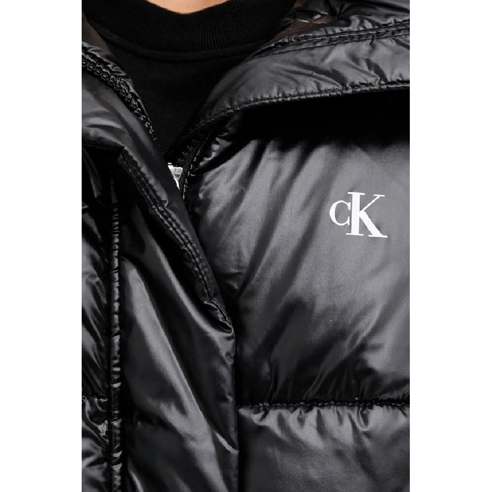 CALVIN KLEIN JEANS SHINE LONG PUFFER COAT ΜΠΟΥΦΑΝ ΓΥΝΑΙΚΕΙΟ BLACK