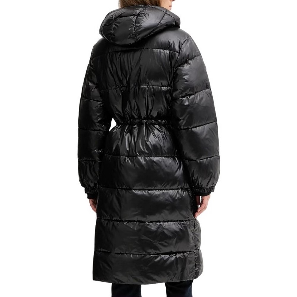 CALVIN KLEIN JEANS SHINE LONG PUFFER COAT ΜΠΟΥΦΑΝ ΓΥΝΑΙΚΕΙΟ BLACK