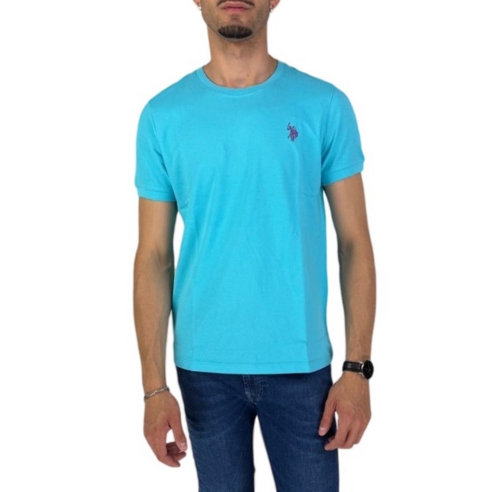 U.S POLO ASSN BREN 000272 CHL4 T-SHIRT ΜΠΛΟΥΖΑ ΑΝΔΡΙΚΗ AQUA