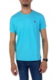 U.S POLO ASSN BREN 000272 CHL4 T-SHIRT ΜΠΛΟΥΖΑ ΑΝΔΡΙΚΗ AQUA