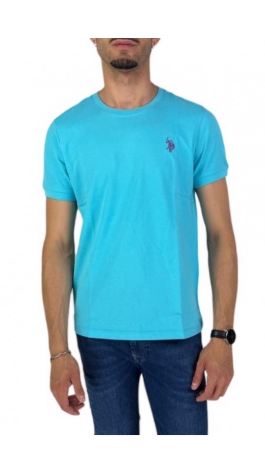 U.S POLO ASSN BREN 000272 CHL4 T-SHIRT ΜΠΛΟΥΖΑ ΑΝΔΡΙΚΗ AQUA