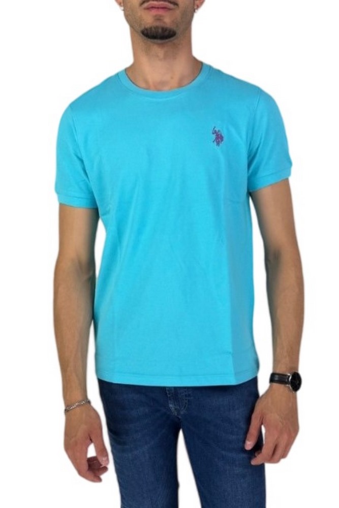 U.S POLO ASSN BREN 000272 CHL4 T-SHIRT ΜΠΛΟΥΖΑ ΑΝΔΡΙΚΗ AQUA