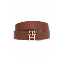 TOMMY HILFIGER LOGO 3.0 MONO REV ΖΩΝΗ ΓΥΝΑΙΚΕΙΑ BLACK/BROWN