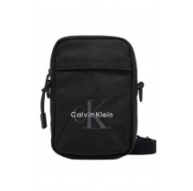 CALVIN KLEIN BOLD LOGO NYLON SLIM REPORTER ΤΣΑΝΤΑ ΑΝΔΡΙΚΗ BLACK