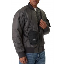 CALVIN KLEIN BOLD LOGO NYLON SLIM REPORTER ΤΣΑΝΤΑ ΑΝΔΡΙΚΗ BLACK