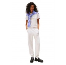 TOMMY JEANS  REG SH CREST FLAG TEE T-SHIRT ΜΠΛΟΥΖΑ ΓΥΝΑΙΚΕΙΑ OFF WHITE