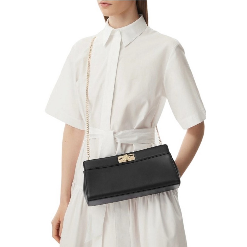 TOMMY HILFIGER MODERN CLUTCH ΤΣΑΝΤΑ ΓΥΝΑΙΚΕΙΑ BLACK