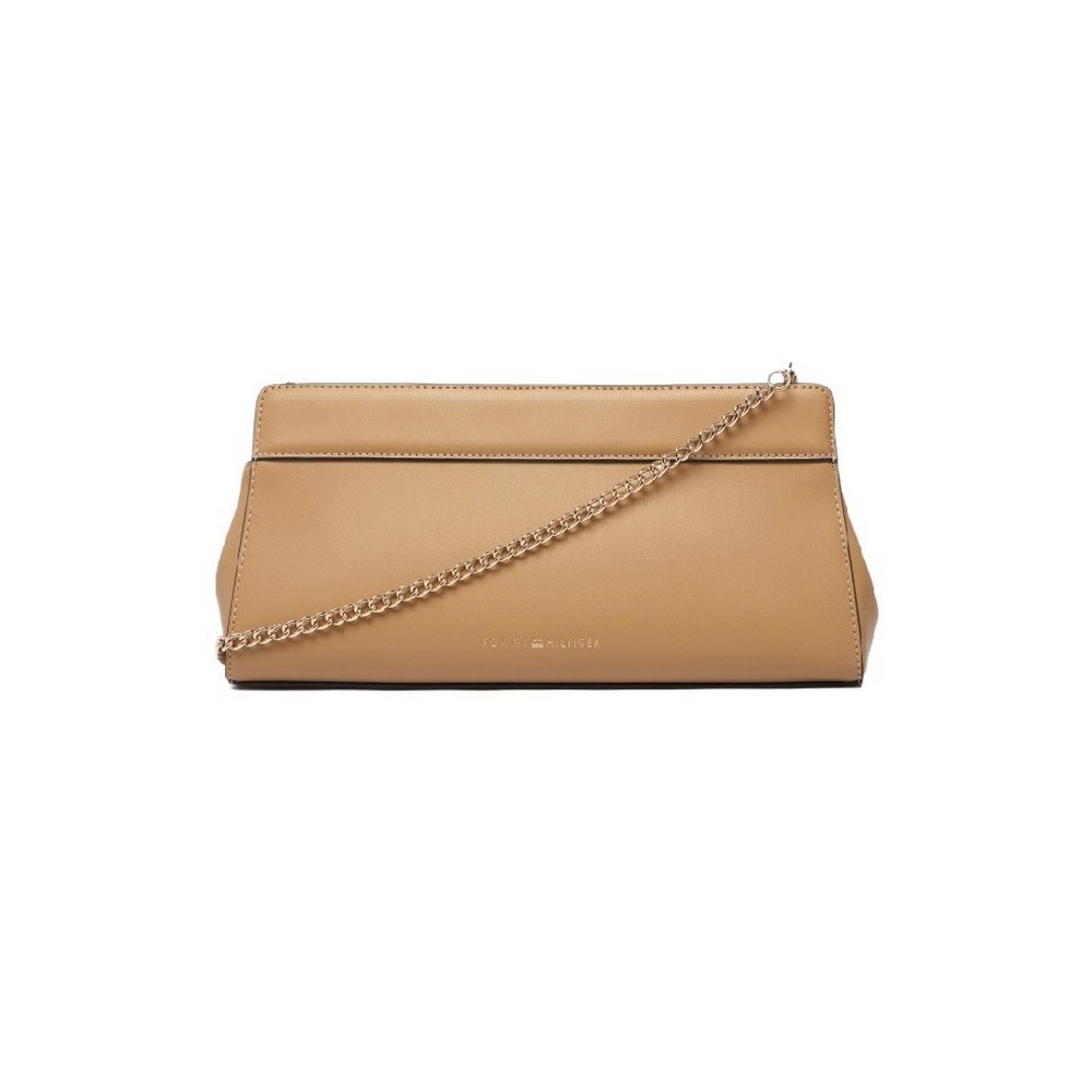 TOMMY HILFIGER MODERN CLUTCH ΤΣΑΝΤΑ ΓΥΝΑΙΚΕΙΑ BEIGE