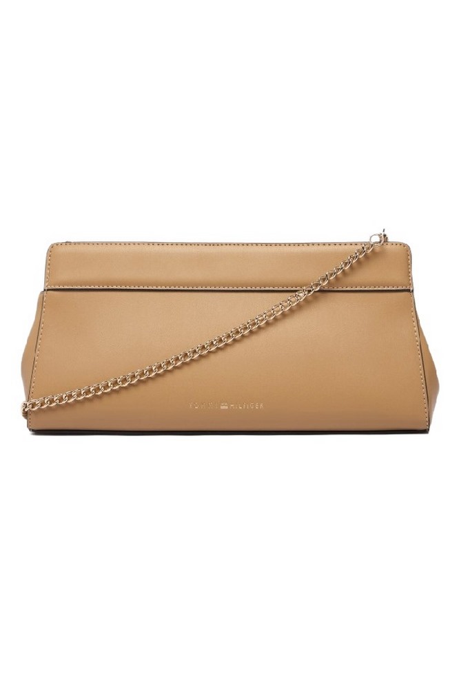 TOMMY HILFIGER MODERN CLUTCH ΤΣΑΝΤΑ ΓΥΝΑΙΚΕΙΑ BEIGE