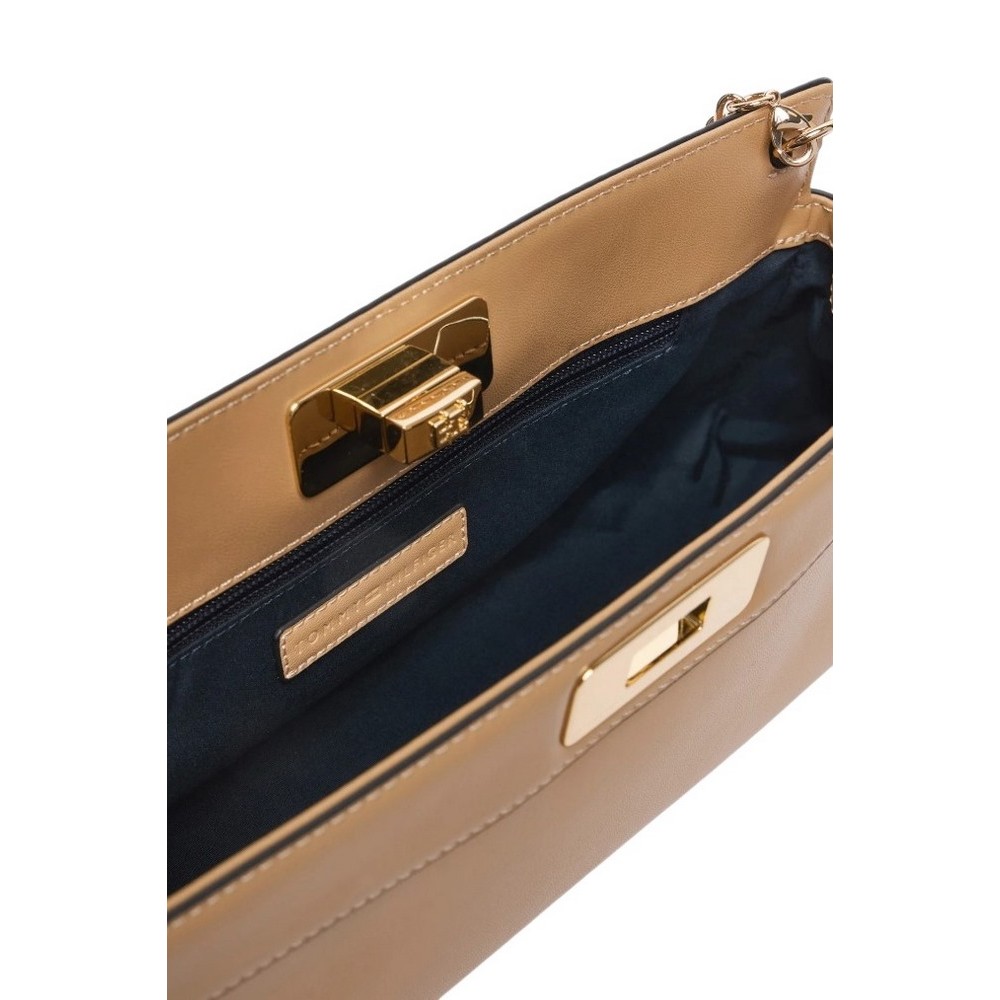 TOMMY HILFIGER MODERN CLUTCH ΤΣΑΝΤΑ ΓΥΝΑΙΚΕΙΑ BEIGE