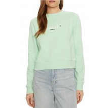 GUESS JEANS CROP CN 3D EMB SWEATSH ΜΠΛΟΥΖΑ ΦΟΥΤΕΡ ΓΥΝΑΙΚΕΙΑ MINT