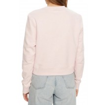 GUESS JEANS CROP CN 3D EMB SWEATSH ΜΠΛΟΥΖΑ ΦΟΥΤΕΡ ΓΥΝΑΙΚΕΙΑ PINK