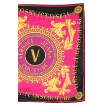 VERSACE JEANS COUTURE FOULARD LEAVES JACQUARD PATTERN 70CMX70CM ΦΟΥΛΑΡΙ ΓΥΝΑΙΚΕΙΟ MULTI
