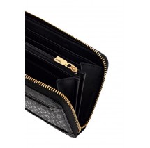 GUESS STACEY SLG LARGE ZIP AROUND ΠΟΡΤΟΦΟΛΙ ΓΥΝΑΙΚΕΙΟ BLACK