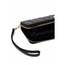 GUESS STACEY SLG LARGE ZIP AROUND ΠΟΡΤΟΦΟΛΙ ΓΥΝΑΙΚΕΙΟ BLACK