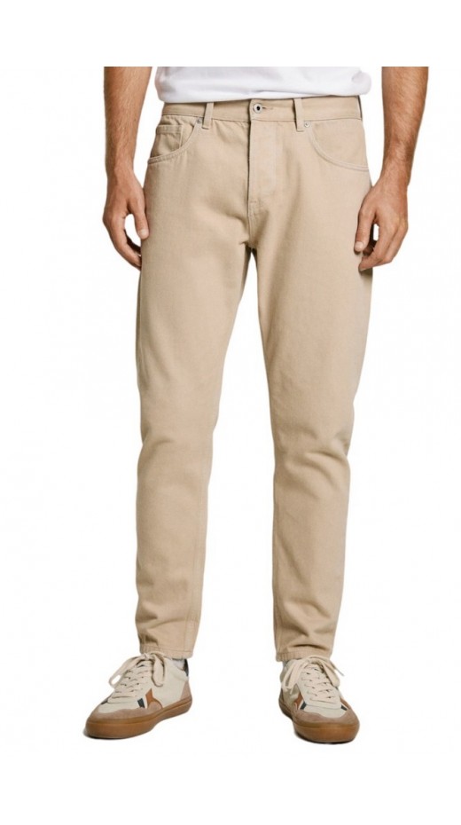 PEPE JEANS LONDON DROP 1 TAPERED JEANS 30 ΠΑΝΤΕΛΟΝΙ ΑΝΔΡΙΚΟ BEIGE