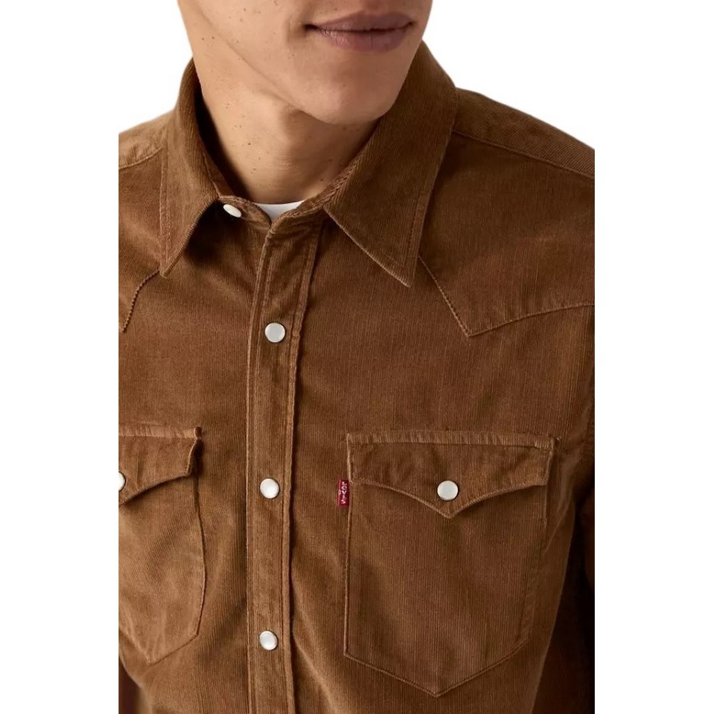 LEVIS® BARSTOW WESTERN STANDARD ΠΟΥΚΑΜΙΣΟ ΑΝΔΡΙΚΟ BROWN