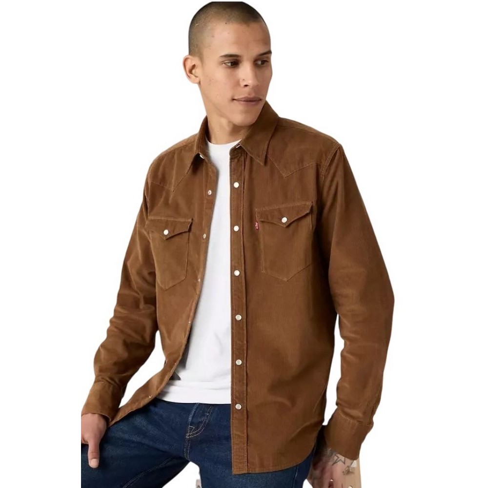 LEVIS® BARSTOW WESTERN STANDARD ΠΟΥΚΑΜΙΣΟ ΑΝΔΡΙΚΟ BROWN