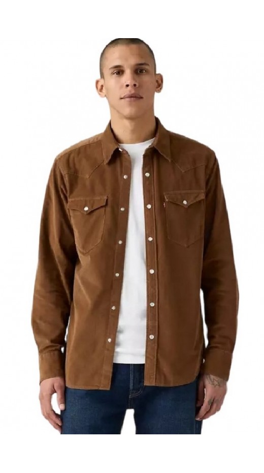 LEVIS® BARSTOW WESTERN STANDARD ΠΟΥΚΑΜΙΣΟ ΑΝΔΡΙΚΟ BROWN