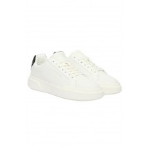 CALVIN KLEIN CHUNKY CUPSOLE LACEUP LTH BT AOP ΠΑΠΟΥΤΣΙ ΓΥΝΑΙΚΕΙΟ WHITE/BLACK