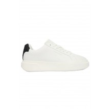 CALVIN KLEIN CHUNKY CUPSOLE LACEUP LTH BT AOP ΠΑΠΟΥΤΣΙ ΓΥΝΑΙΚΕΙΟ WHITE/BLACK