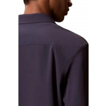 CALVIN KLEIN LS TECH KNIT DOBBY RELAXED OVERS ΠΟΥΚΑΜΙΣΟ ΑΝΔΡΙΚΟ BLUE