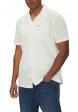 TOMMY JEANS LINEN BLEND CAMP SS EXT ΠΟΥΚΑΜΙΣΟ ΑΝΔΡΙΚΟ ECRU