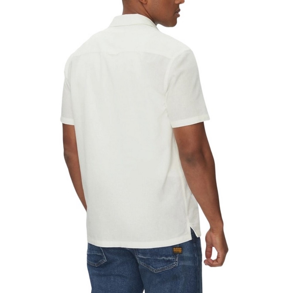 TOMMY JEANS LINEN BLEND CAMP SS EXT ΠΟΥΚΑΜΙΣΟ ΑΝΔΡΙΚΟ ECRU
