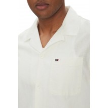 TOMMY JEANS LINEN BLEND CAMP SS EXT ΠΟΥΚΑΜΙΣΟ ΑΝΔΡΙΚΟ ECRU