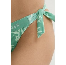 TOMMY HILFIGER CHEEKY SIDE TIE BIKINI PRINT ΜΑΓΙΟ ΓΥΝΑΙΚΕΙΟ GREEN