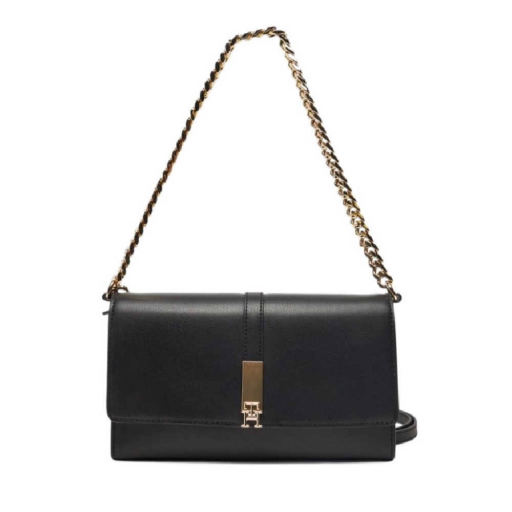 TOMMY HILFIGER HERITAGE CONV CROSSOVER CHAIN ΤΣΑΝΤΑ ΓΥΝΑΙΚΕΙΑ BLACK