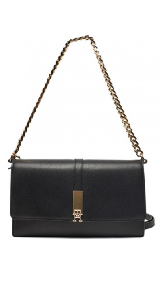 TOMMY HILFIGER HERITAGE CONV CROSSOVER CHAIN ΤΣΑΝΤΑ ΓΥΝΑΙΚΕΙΑ BLACK