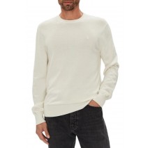 CALVIN KLEIN SUPIMA COTTON CREWNK SWEATER ΜΠΛΟΥΖΑ ΑΝΔΡΙΚΗ OFF WHITE