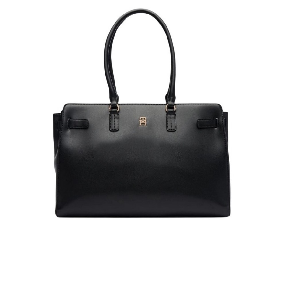 TOMMY HILFIGER JOY TOTE ΤΣΑΝΤΑ ΓΥΝΑΙΚΕΙΑ BLACK