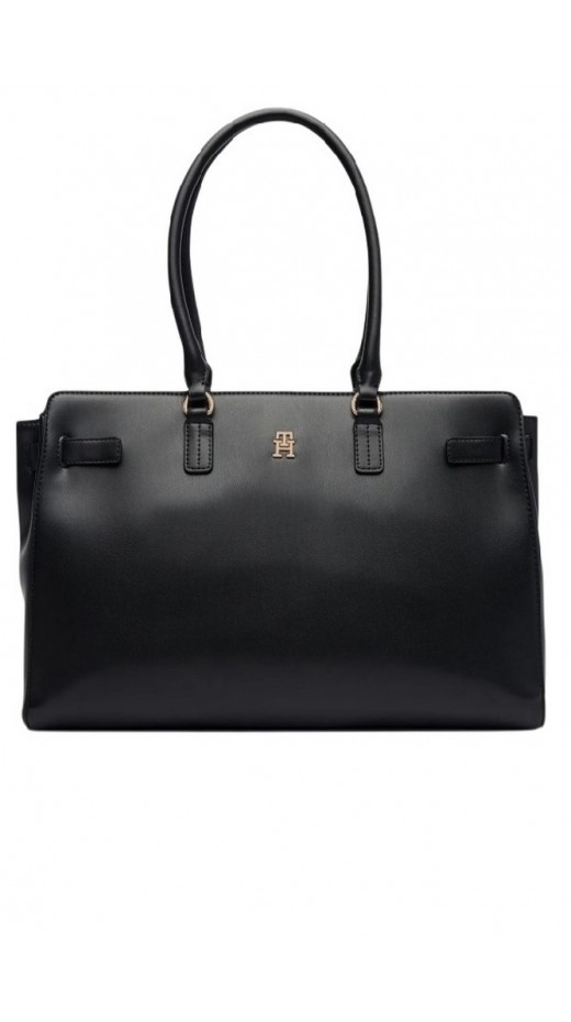 TOMMY HILFIGER JOY TOTE ΤΣΑΝΤΑ ΓΥΝΑΙΚΕΙΑ BLACK