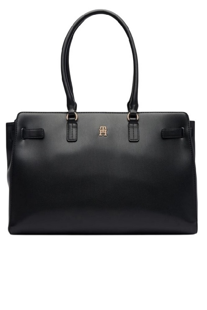 TOMMY HILFIGER JOY TOTE ΤΣΑΝΤΑ ΓΥΝΑΙΚΕΙΑ BLACK